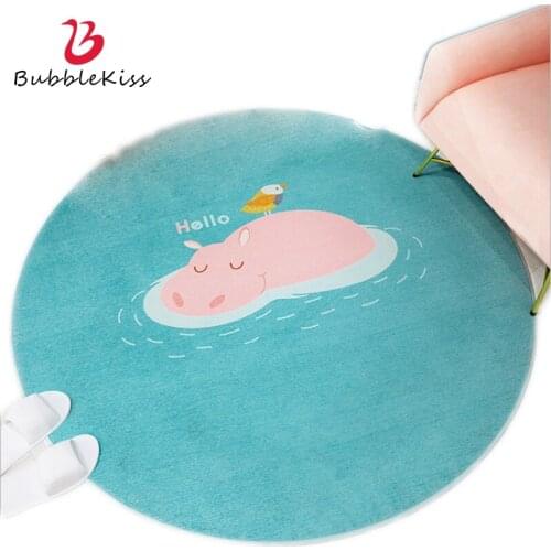 Bubble Kiss Cartoon Round Carpet Modern Home Decor Living Room Carpet Fashion Bedroom Decor Area Rug Kids Room Baby Crawling Rug
