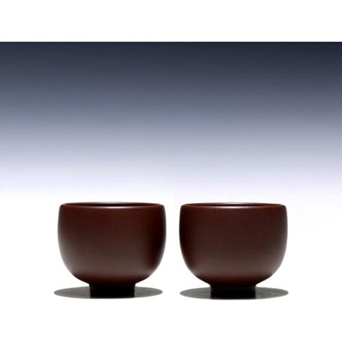 Tao 】 yixing undressed ore sample tea cup purple purple sand cup kung fu zhu round bottom mud cup 90 cc single price