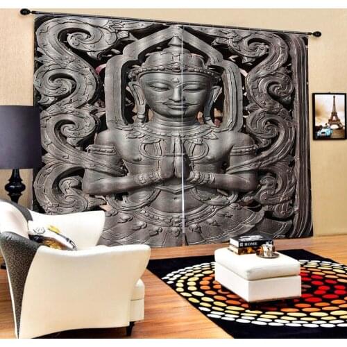 Relief curtains Window Blackout Luxury 3D Curtains set For Bed room Living room Office Hotel Home Wall Decorative