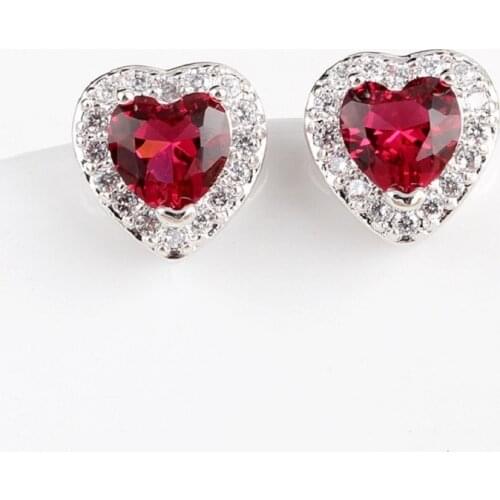 Bettyue Fashion Charm Hearts Shape AAA Zircon Cute Wholesale Stud Earrings For Woman Personality Wedding Party Gifts