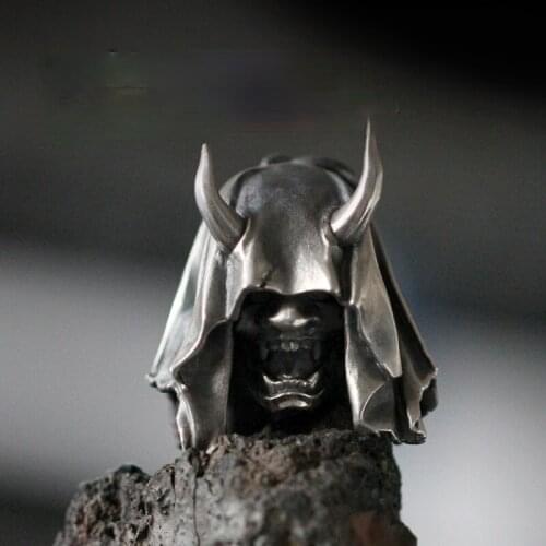 Retro Gothic Sheep Horn Devil Pendant Fashion Domineering Man Devil Skull Necklace Trend Hip Hop Men Motorcycle Party Jewelry