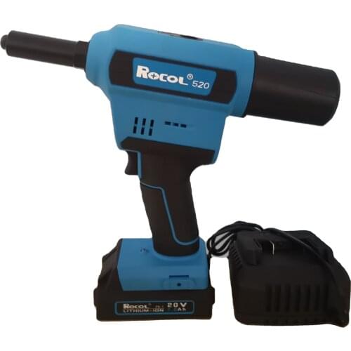 2.4-6.4mm Large Pull Force Light Portable Outdoor Working Rechargeable Rivet Gun With Lithium Battery