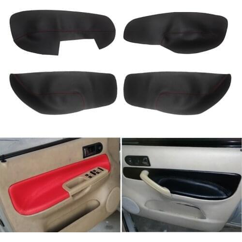 Microfiber Leather Car Styling Door Handle Armrest Panel Cover Trim For VW Jetta Bora 2002 2003 2004 2005 2006