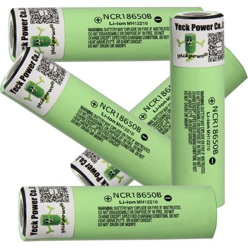 YECKPOWO ncr18650b battery li-ion batteries ion lithium akkumulator 3400mah 3.7V rechargeable akkus / 18650 charger USB 4 SLOT