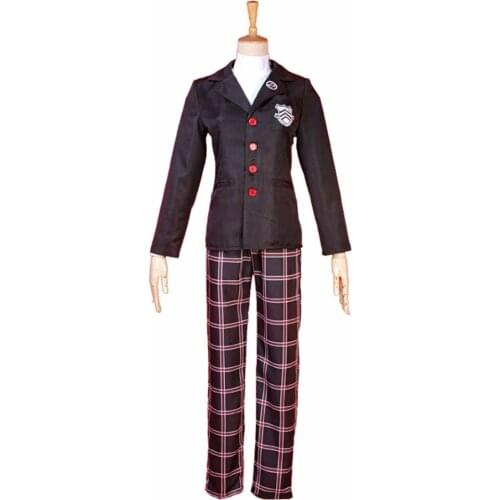 2018 Anime Game Persona 5 Akira Kurusu Men Coat Ren Amamiya Cosplay Costumes Halloween Girls School Uniform for Unisex