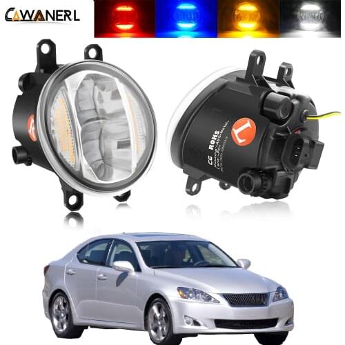 2in1 Fog Light + Daytime Running Light 30W 8000LM Car LED Fog Light Assembly DRL 12V For Lexus IS IS250 IS350 Saloon 2005-2013