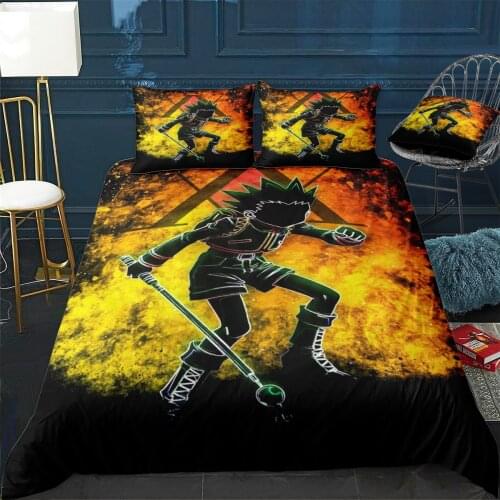 Gon hunter x hunter Duvet Cover Comfortable Quilt Home Decora Design Universal Bedding Set Bedclothes+Pillowcase 3pcs