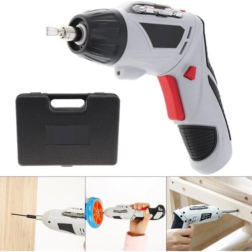 48pcs/set 4.8V Mini 110V / 220V Cordless Rechargeable Electric Screwdriver DIY Power Tool with 90-180 Degrees Rotating Head