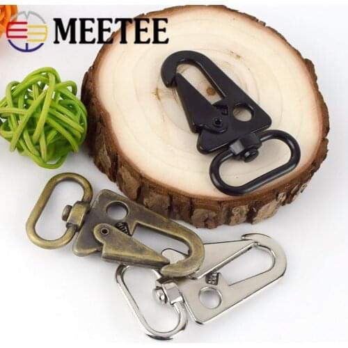 5pcs 20/25mm Metal Buckle Bag Strap Webbing Hang Snap Hook DIY Keychain Luggage Clip Clasps Buckles Hardware Accessory