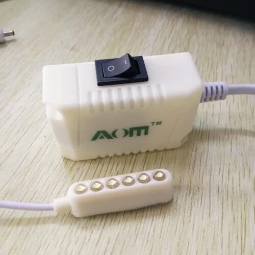 6-led Sewing Machine Light Megnatic Mounting Lamp Motor Switch AOM-6A