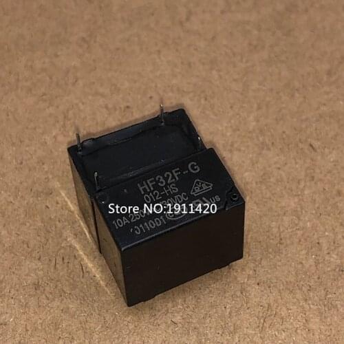 Free shipping 10pcs/lot HF32F-G 12VDC 10A 12V DIP-4 HF32F-G DC12V Best quality