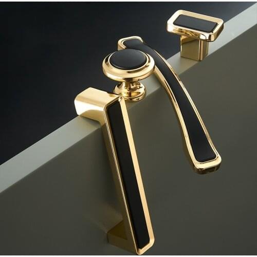 European Zinc Alloy Gate Handle Wardrobe Drawer Pulls Cupboard Knobs Door Handles for Interior Doors Furniture Hardware