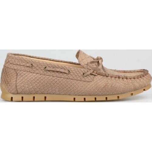 FootCourt- Brown Genuine Leather Shoes for Women Flats Loafers Casual Shoes Round Toe Ladies Shoes Comfortable Shoes Handcraft