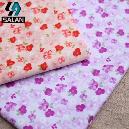 Butterfly Print Floral Cotton Twill Cotton Fabric Bedding Handmade DIY Material Cloth Quilt Bed Sheets Sofa Pillow Fabrics