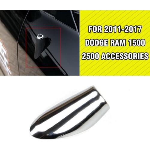 Pcmos Chrome Antenna Modeling Cover Trim For 2011-2017 Dodge RAM 1500 2500 Aerials Accessories Exterior Auto Replacement Parts