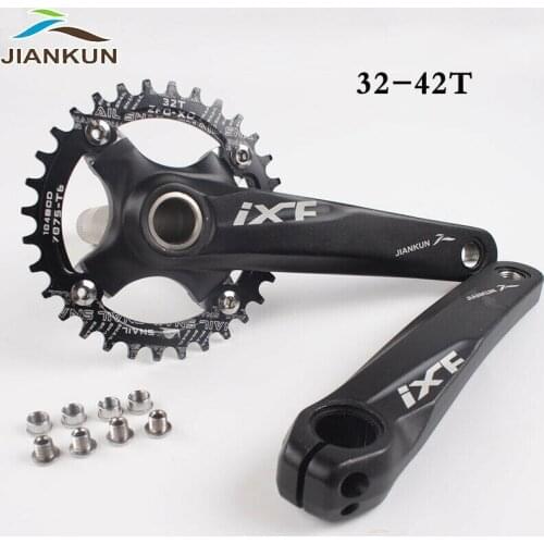 JIANKUN MTB Crankset Snail 104BCD Chainring Aluminum Alloy 170mm Crank 32/34/36/38/40/42T Bicycle Crankset Mountain Bike Part