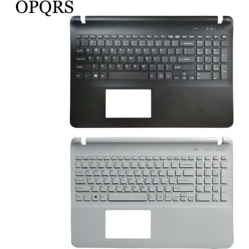Laptop US keyboard for sony Vaio SVF1521P2EB SVF1521C2EB SVF15215CDW SVF15328 SVF15318S black/white Palmrest upper Cover