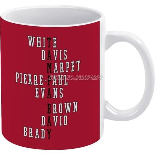 Tampa Bay Football Players Coffee Mugs Ceramic Personalized Mugs 11 Oz White Mug Tea Milk Cup Drinkware Travel Mug Buccaneers Ta