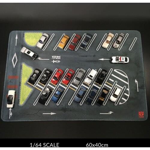 1:64 Scale Underground Garage Large Parking Lot Mat model For Diecast Alloy Car Model Vehicle Scene Display Toy Mouse Pad Scene