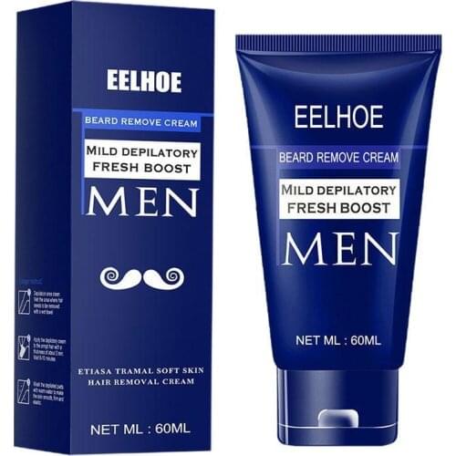 Men Hair Removal Cream Mild Fresh Depilatory Paste Beard Moustache Remover Natural Gentle Hair Removal Cream