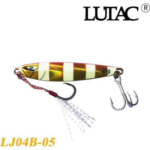 LUTAC new Jigging 57mm 20g lead fish sea bass fishing lure metal spoon Shore Casting artificial bait