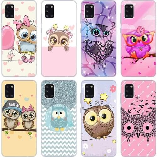 Cute Cartoon Owl Soft Case for Samsung Galaxy A02 A10 A11 A12 A20 A20E A21 S A22 A30 A31 A32 A01 Core Silicone Cover