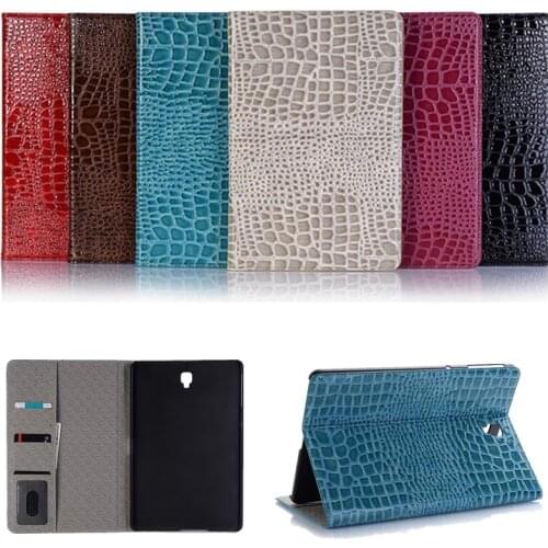 New Hight quality Crocodile pu Leather Stand Flip Case For Samsung Galaxy Tab S3 9.7 T820 T825 Tablet Cover/ Card Slot+film+pen