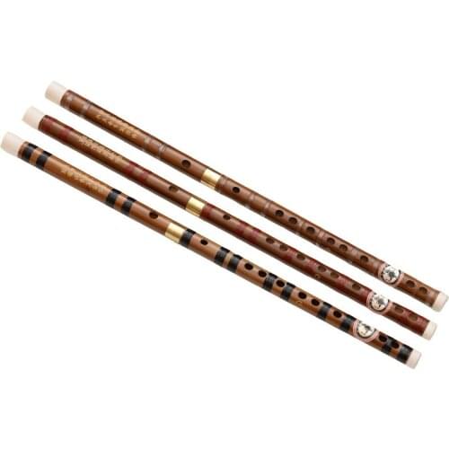 Professional C D F G E Key Chinese Traditional Musical Instrument Handmade 2 Sections Professional Tune Bitter Bamboo Dizi Flute