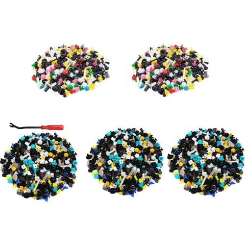 Mixed Automotive Retainer Fastener Rivets Plastic Kit Door Panel Fender Liner Vehicle Car Bumper Interior Trim Push Clips Auto