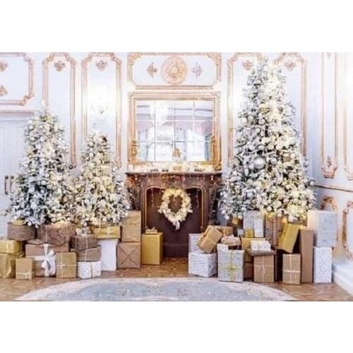 Christmas winter snow night Living room backdrops Christmas background Party Photo Vinyl Background Photography Backdrop