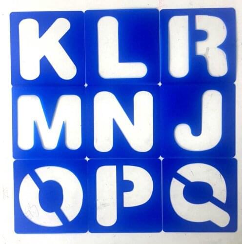 Hot selling Hollow alphabet Number drawing template For Children DIY Drawing Tool Stationery Gift