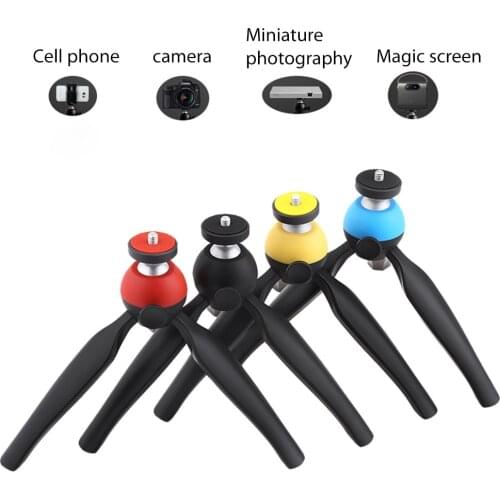 Tripod Stand 1/4'' Selfie Tripod For Gopro Hero 9 8 7 6 5 For Sports Camera Smart Phone Bracket Mount Holder Accessories
