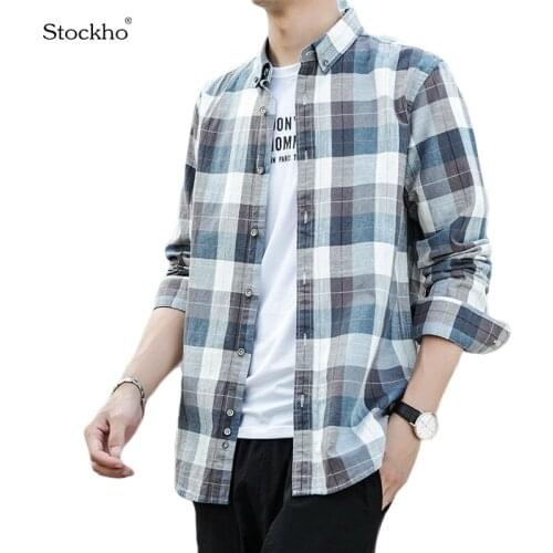 Stockho Men's Long Shirts
