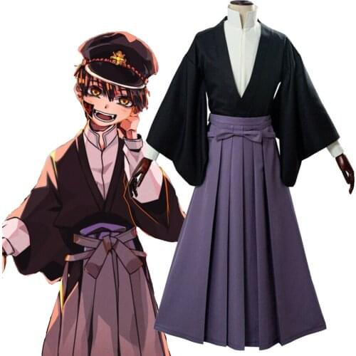 Toilet bound Hanako kun Yugi Tsukasa Cosplay Costume Full Set Kimono Uniform Men Women Jibaku Shounen Halloween Party Costume