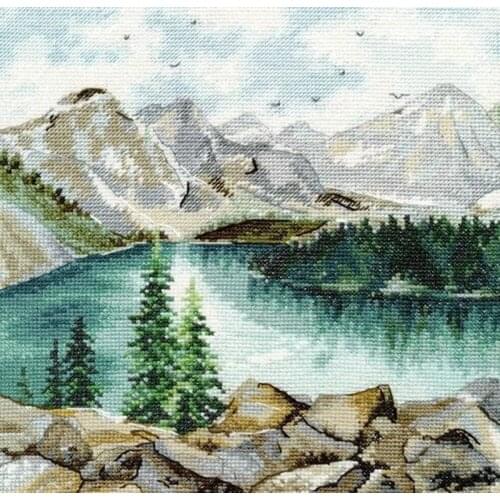 Hot Embroidery Lake Moraine Free PDF Cross Stitch Patterns Funny with 100% Cotton Flosses & Free Shipping for Wall Decor & Gifts