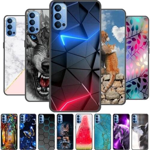 For OPPO Reno 4 Pro 5G Case Cover Silicone Soft TPU Case for OPPO Reno 4 4G Case Reno4 4Pro Phone Coque for OPPO Reno4 Pro 4G
