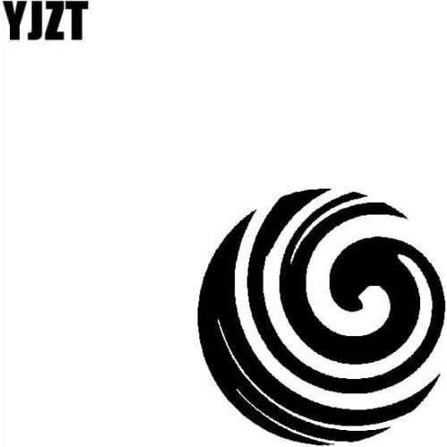 YJZT 14.1CM*14.7CM Simple Interesting Beautiful Sun Artistic Dazzling Vinyl Decal Car Sticker Black/Silver C19-1611