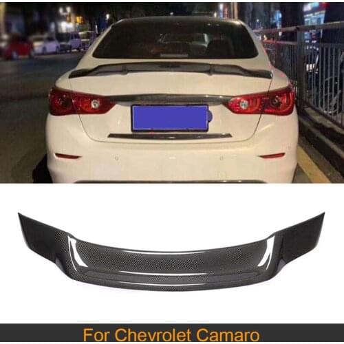 For Q50 Car Rear Trunk Wing Spoiler for Infiniti Q50 2013 - 2019 Carbon Fiber Rear Wing Spoiler Boot Lid