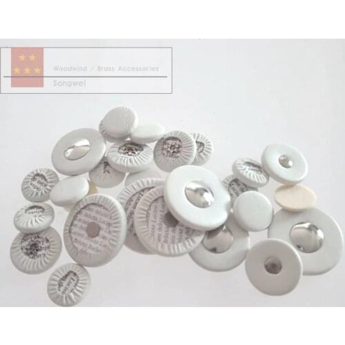 1 set=28pcs Advanced real leather bass clarinet pads