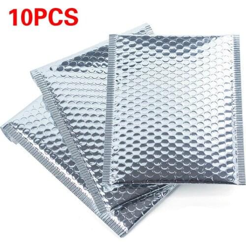 10pc Bubble Buffer Self Adhesive Seal Bags PE Waterproof Plastic Cellophane Bags Gifts Bag Candy Pouch Jewelry Packaging 20*28cm