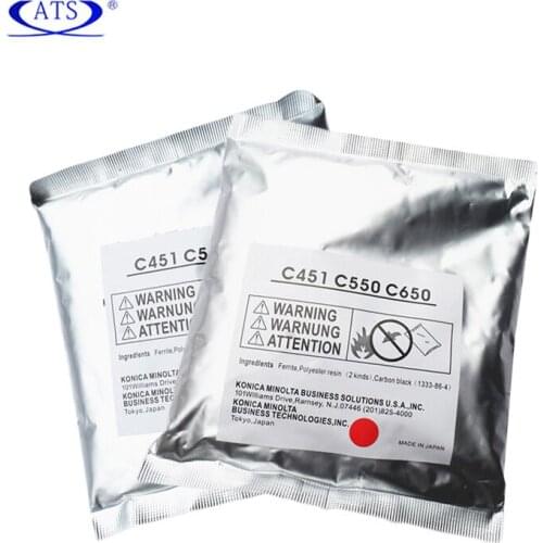 2pcs/lot CMYK developer powder For Konica Minolta C 451 550 650 compatible with copier spare parts C451 C550 C650 400g/bag