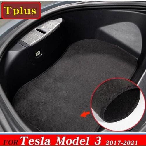 2PCS New! Model3 Trunk Mat Accessories Flannel Anti dirty Front Trunk Mats For Tesla Model 3 Mats Car Dust Protection Pad Mat