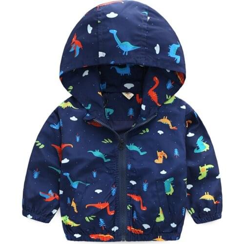 2018 Boy girl brand Dinosaur hoodies Windbreaker Jurassic Park Pizex spring fashion coat sports kid top toddler clothes clothing