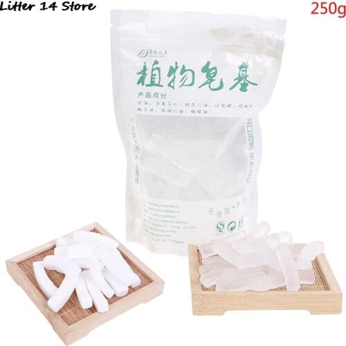 250g/Bag Natural Plant Soap Base White Or Transparent For Handmade Soaps Making