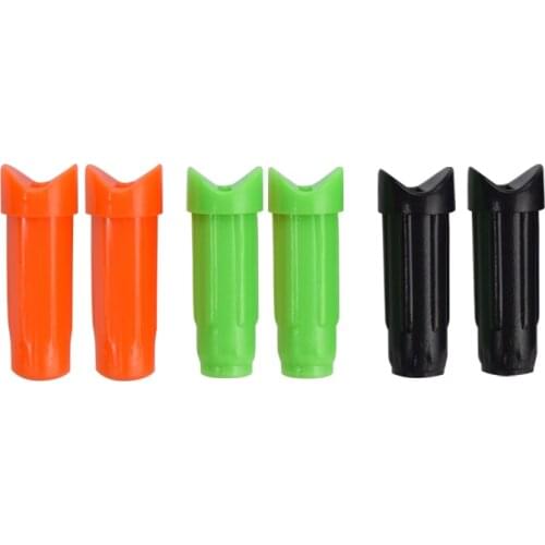 50 pcs Archery Plastic Half Moon Nocks for Crossbow Bolt I.D. 7.62mm Archery Bow Hunting