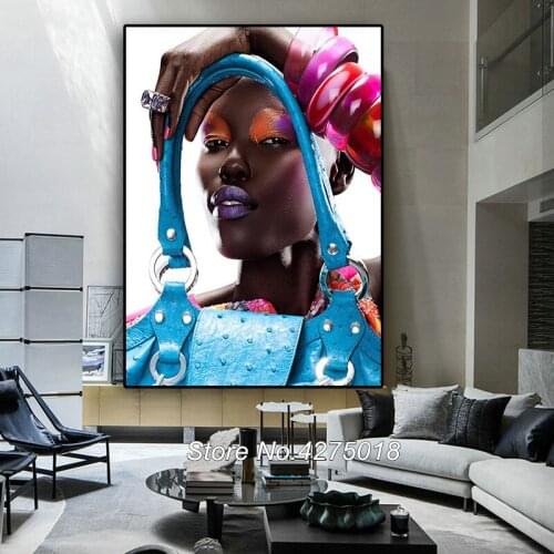 5d Mosaic Full Square Diamond Embroidery,African American Black Woman Diamond Painting Cross Stitch custom photo Home Art YG675