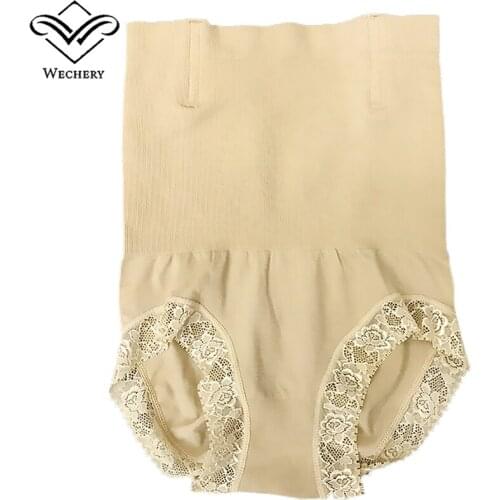 Wechery Hight Waist Trainer Magnet Therapy Lace Sexy Underwear Slimming Belly Tummy Abdomen body shaper Butt Lifter Control pant