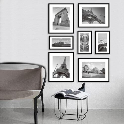 Black White Canvas Painting World City Landscape Paris London New York Poster Prints Nordic Style Wall Art Picture Home Decor