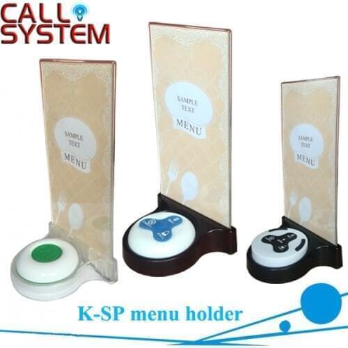 16pcs K-SP Acrylic menu holder fit for call system bell button