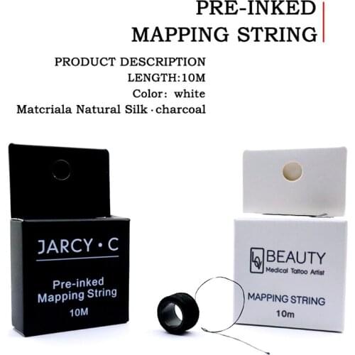 Microblading eyebow Make Up Dyeing Liners Thread Pre-Inked Brow Tattoo Mapping String Semi Permanent Eyebrows Measuring Tool